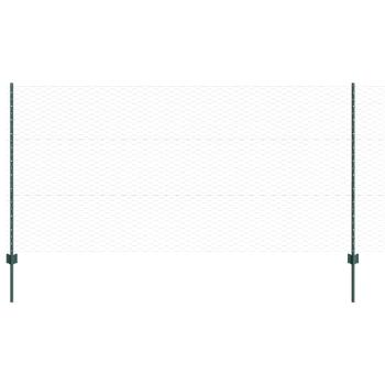 Sechseckzaun mit Pfosten 50 x 1,2 m PVC-beschichteter Stahl