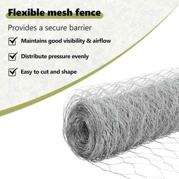 Zaun mit Pfosten Silber 0,5 x 25 m Stahl
