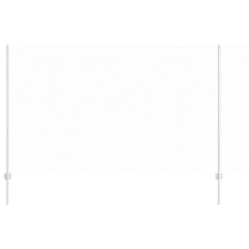 Zaun mit Pfosten Silber 1,4 x 50 m Stahl