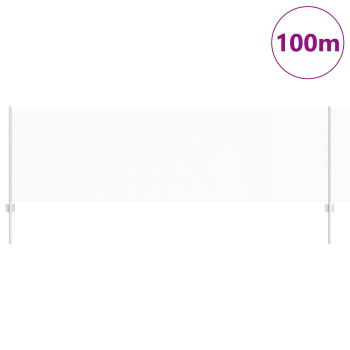 Zaun mit Pfosten Silber 0,8 x 100 m Stahl