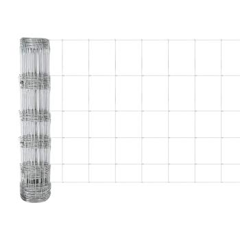 Zaun mit Pfosten Silber 0,8 x 25 m Stahl