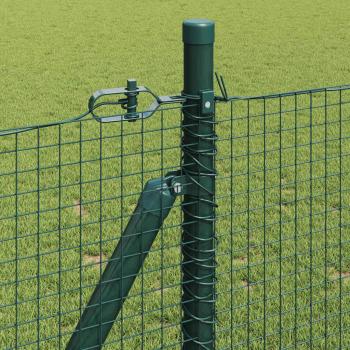 Geschweißter Drahtzaun mit Betonsockel 50 x 1 m Grün Netz