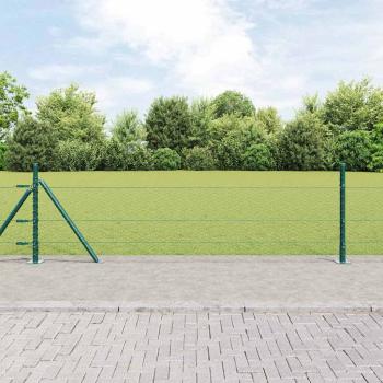 ARDEBO.de - Sechseckzaun mit Betonsockel 25 x 0,4 m PVC-beschichteter Stahl