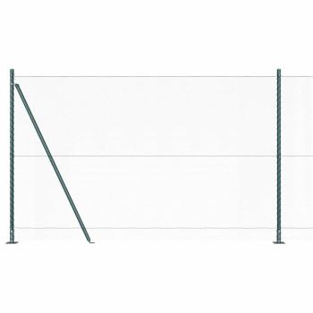 Sechseckzaun mit Betonsockel 50 x 1,4 m PVC-beschichteter Stahl