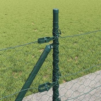 Sechseckzaun mit Betonsockel 100 x 0,4 m Grün Netz