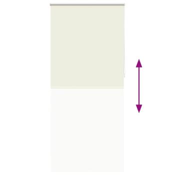 Verdunkelungsrollo 84,4 x 230 cm, Stoffbreite 80 cm, Gebrochen Weiß