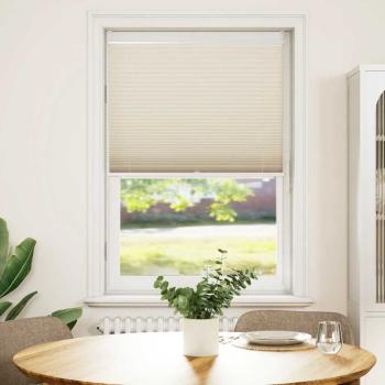 ARDEBO.de - Plissee Rollo Jalousie Plisseerollo 90x150cm Creme