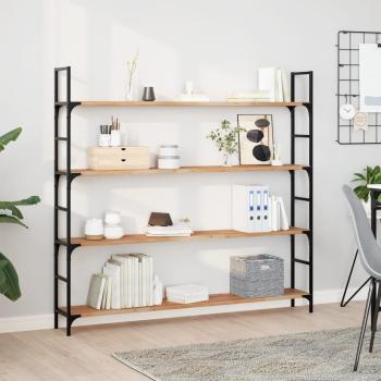 ARDEBO.de - Schweberegale 2 Stk. 120x20x2 cm Massivholz Akazie Ölbehandelt