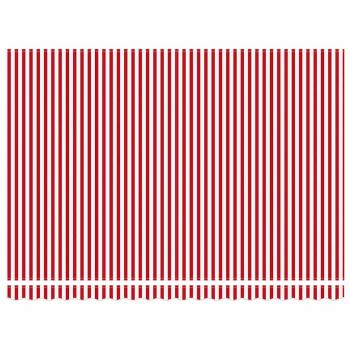 Elektrische ausziehbare Markise Rot und Weiß 450 x 350 cm