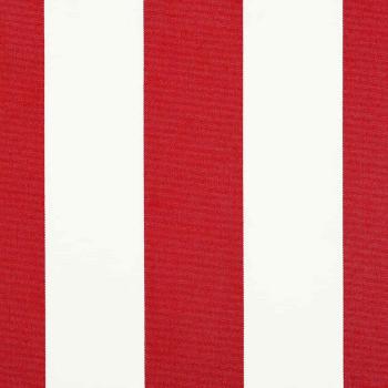 Einziehbare Markise Rot und Weiß 450 x 350 cm