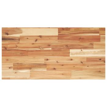 Tischplatte Rechteckig 80x40x2 cm Massivholz Akazie