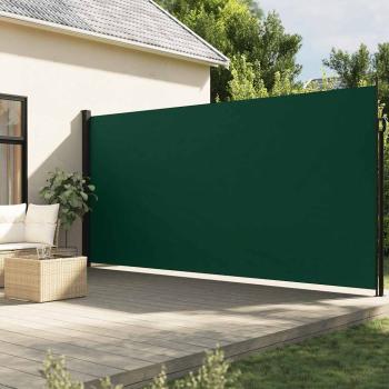 ARDEBO.de - Seitenmarkise Ausziehbar Dunkelgrün 200x500 cm