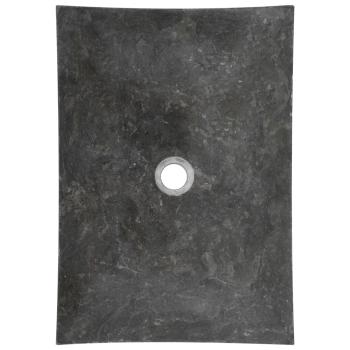 Waschbecken 50x35x12 cm Marmor Schwarz