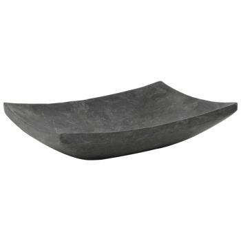 Waschbecken 50x35x12 cm Marmor Schwarz