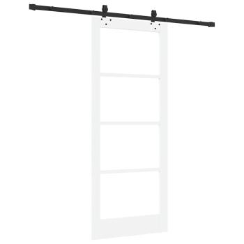 Schiebetür ORKDAL Weiß und Schwarz 83 x 202 cm