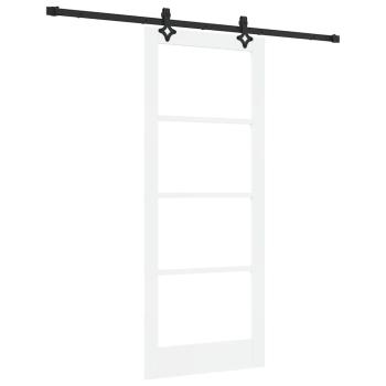 Schiebetür ORKDAL Weiß und Schwarz 83 x 202 cm