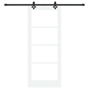 Schiebetür ORKDAL Weiß und Schwarz 83 x 202 cm