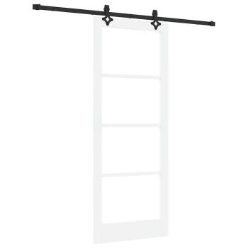Schiebetür ORKDAL Weiß und Schwarz 83 x 211 cm