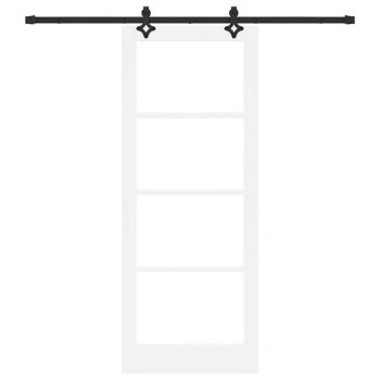 Schiebetür ORKDAL Weiß und Schwarz 83 x 211 cm