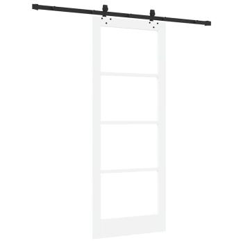 Schiebetür ORKDAL Weiß und Schwarz 83 x 211 cm