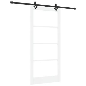 Schiebetür ORKDAL Weiß und Schwarz 93 x 202 cm