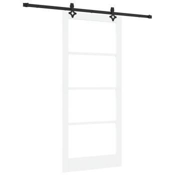 Schiebetür ORKDAL Weiß und Schwarz 93 x 211 cm