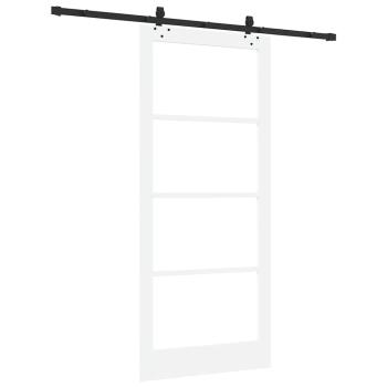 Schiebetür ORKDAL Weiß und Schwarz 93 x 211 cm