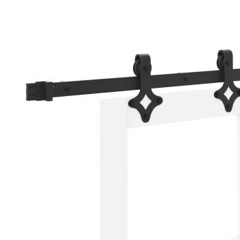 Schiebetür Weiß 83 x 202 cm Massivholz Kiefer und Glas