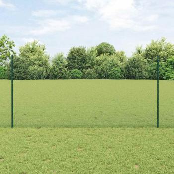 ARDEBO.de - Sechseckzaun mit Pfosten 50 x 1,2 m PVC-beschichteter Stahl