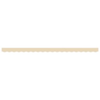 Markisenvolant Creme Gestreift 600 cm