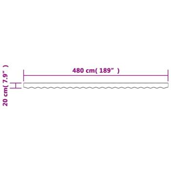 Markisenvolant Braun 500 cm
