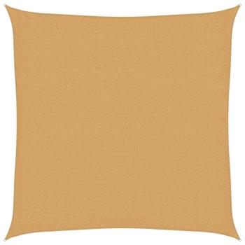 Sonnensegel 160 g/m² Quadratisch Sandfarbe 3,6x3,6 m HDPE