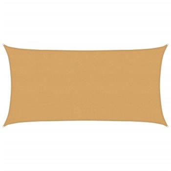 Sonnensegel 160 g/m² Rechteckig Sandfarben 2x3,5 m HDPE
