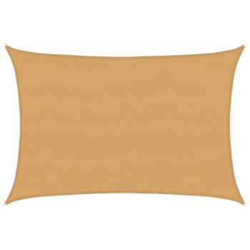 Sonnensegel 160 g/m² Rechteckig Sandfarben 5x7 m HDPE