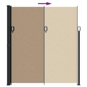 Seitenmarkise Ausziehbar Taupe 220x500 cm