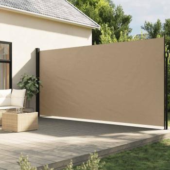 ARDEBO.de - Seitenmarkise Ausziehbar Beige 220x600 cm
