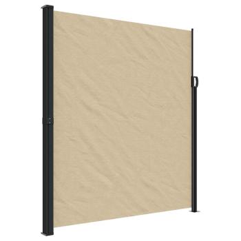 Seitenmarkise Ausziehbar Beige 220x600 cm