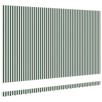 Ersatzbespannung für Markise 5x3 m Grün & Weiß gestreift