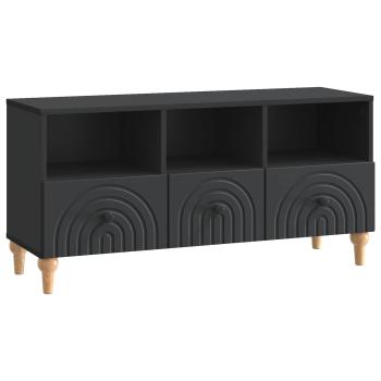 TV-Schränk 102 x 34,5 x 50 cm Schwarz Holzwerkstoff