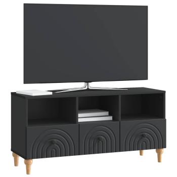 TV-Schränk 102 x 34,5 x 50 cm Schwarz Holzwerkstoff