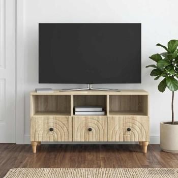 ARDEBO.de - TV-Schränk 102 x 34,5 x 50 cm Sonoma-Eiche Holzwerkstoff
