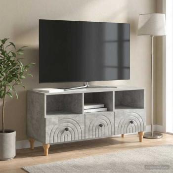 TV-Schränk 102 x 34,5 x 50 cm Betongrau Holzwerkstoff