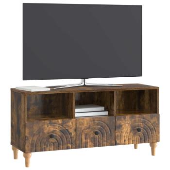 TV-Schränk 102 x 34,5 x 50 cm Räuchereiche Holzwerkstoff