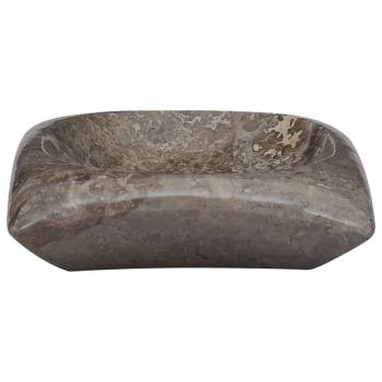 Waschbecken Grau 50x35x10 cm Marmor