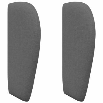 Kopfteil Ohr Dunkelgrau 40 x 23 x 6 cm Stoff