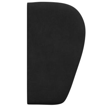 Kopfteil Ohr Schwarz 40 x 23 x 6 cm Samt