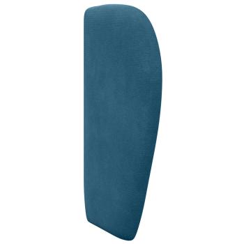 Kopfteil Ohr Blau 40 x 23 x 6 cm Samt