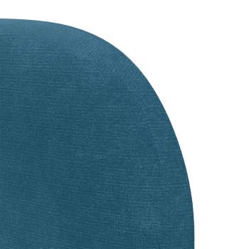 Kopfteil Ohr Blau 40 x 23 x 6 cm Samt