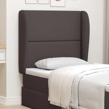 ARDEBO.de - Kopfteil Ohr Braun 80 x 23 x 6 cm Stoff