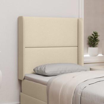 ARDEBO.de - Kopfteil Ohr Creme 80 x 16 x 4 cm Stoff